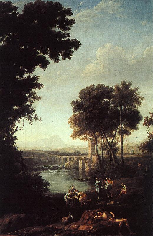 Claude Lorrain Landscape with the Finding of Moses France oil painting art